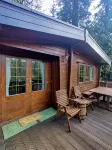 Luxury pine log cabin positioned within the mountains of the Lake District - 2-Star