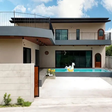 Midnight pool villa