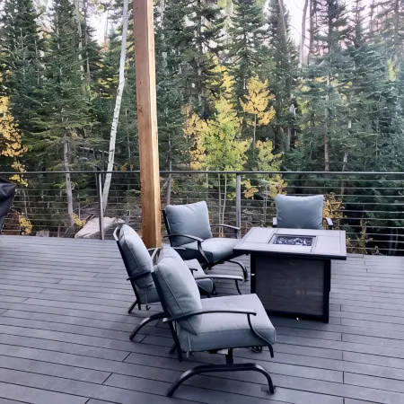 Ski-access and view Chair 5 runs from cabin in Brian Head, UT