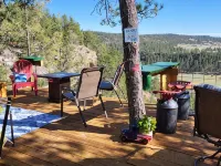 Eagle's Nest Cabin / Sibley4 Tent combo @EvansCliff hot tub canyon views 폴 리버 카운티 호텔