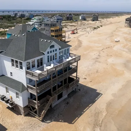 8BR Oceanfront in OBX w HotTub, Elevator & Theater Room!