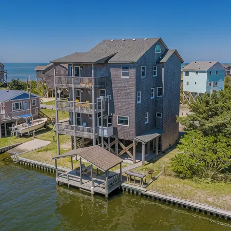 Spacious, newly remodeled, canal front home located in Avon, NC.