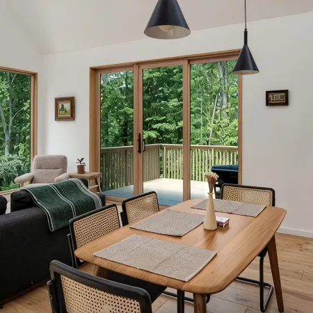 Elevated Forest Retreat: 1BR Near Asheville