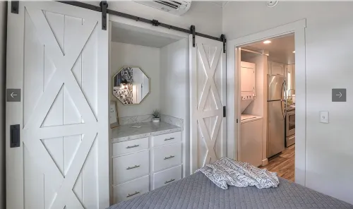 Nesthaven: A cozy boho-chic tiny home with a deck, fire pit, & nearby waterfall - 3-Star
