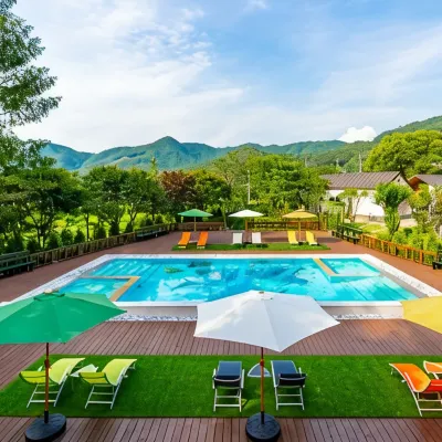 Yangpyeong Byeolhana Talk Swimming Pool Family Private Pension 鄰近砥平的酒店
