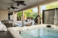 Hot Tub, Fire Pit and Barrel Sauna,  and one left turn to worlds best skiing!