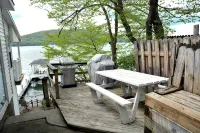 Romantic Cabin on-The-Water-w/Breathtaking Views-Bch Fire Pit! - 2 Wks Aval: Aug - balcony