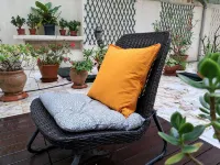 Sunny Terrace of Flowers in Central Lisbon