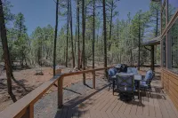 OASIS IN THE FOREST ON 1.25 ACRE BACKING TO NATIONAL FOREST WITH AC-PETS WELCOME