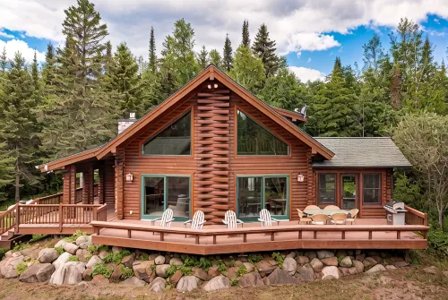 Authentic up North Log Cabin with Modern Comforts