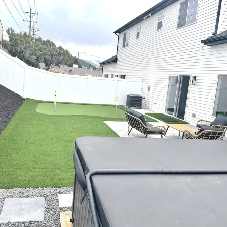 Brand new modern home with hot tub