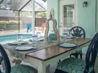 Summer Gem -Free Heated Pool -3B-2Br King-Q-2Twin-SB -Patio-Cozy Fire Pit-BBQ Hotels in Apollo Beach