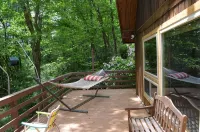 Lindal cedar home located next to Dupont State Recreational Forest.