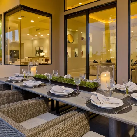 Stunning Contemporary Estate on PGA West w/Spectacular Lake Views Pool & Spa