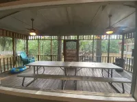 Two Story House with Deck over the River - Homestays