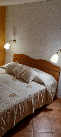 Mountain cabin at the foot of the big mountain in the village of Viggiano