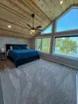 Escape to a lakeside cabin with stunning panoramic views of Ottertail Lake