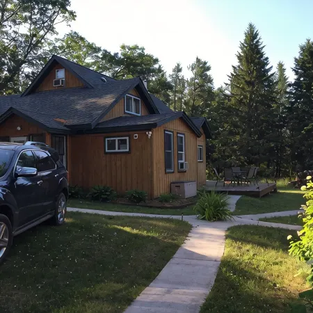 4-bedroom north woods, pet friendly cabin with WiFi, great room and fire place.