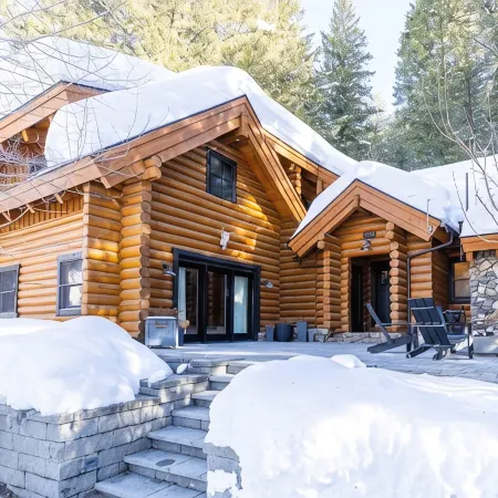 Luxury Log Cabin Retreat in Warm Springs, Sun Valley Idaho