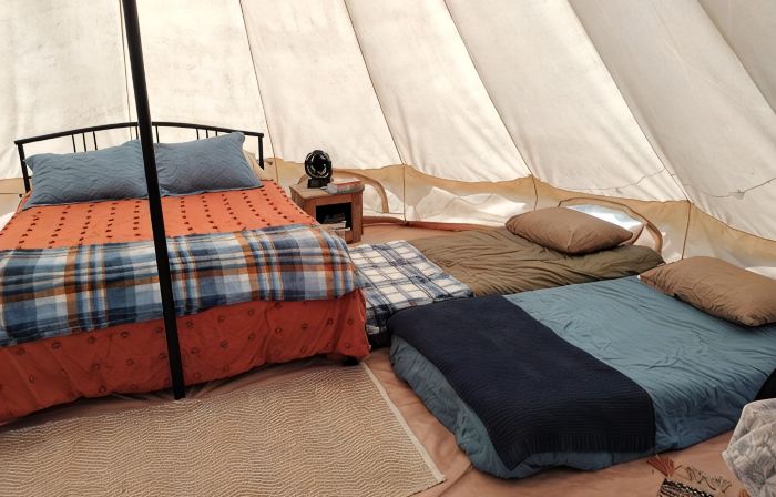 Family/pet-friendly, quiet glamping getaway.  Belle Tent/ Yurt out the Country.