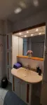 Large apartment with fireplace and washing machine