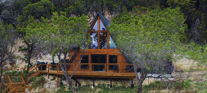 A-Frame with Heated  Mini-Pool, Stunning Views Hotels in Comal County