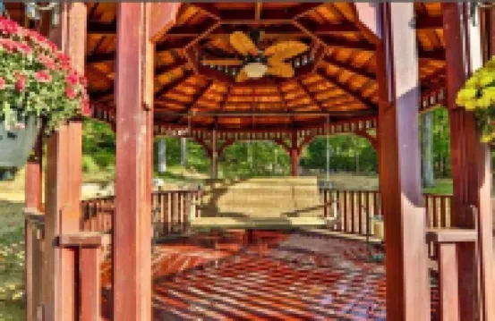 Book Your Room and Enjoy the Backyard Amenities Including Pool, Gazebo and Ponds