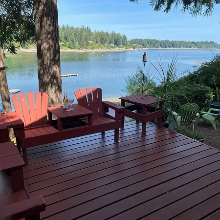 Cozy waterfront cabin on Puget Sound. Relax in a serene setting at Bryan's Inn.