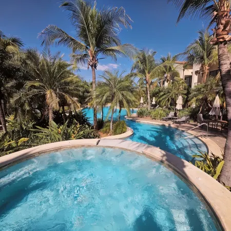 Spacious Pacifico condo-large balcony.  Access to pool, jacuzzi with bar/grill