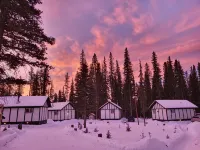 Cozy Fireside Cottage - White Goat