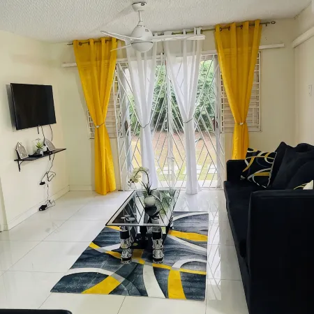 Chic 1-bedroom apartment with AC, WiFi in central New Kingston area