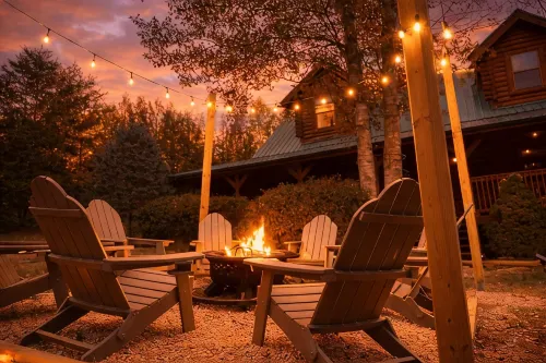 Amazing 4Br Cabin -HT, Fire Pit & Game Room-10 Mins from PF - 부티크