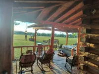 Private Log Cabin with Hot Tub and Mountain Views on 14 Acres, Pet Friendly!