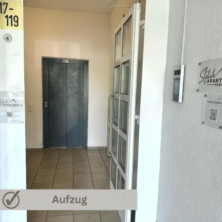 Close to the city center, with balcony, parking space and charging station