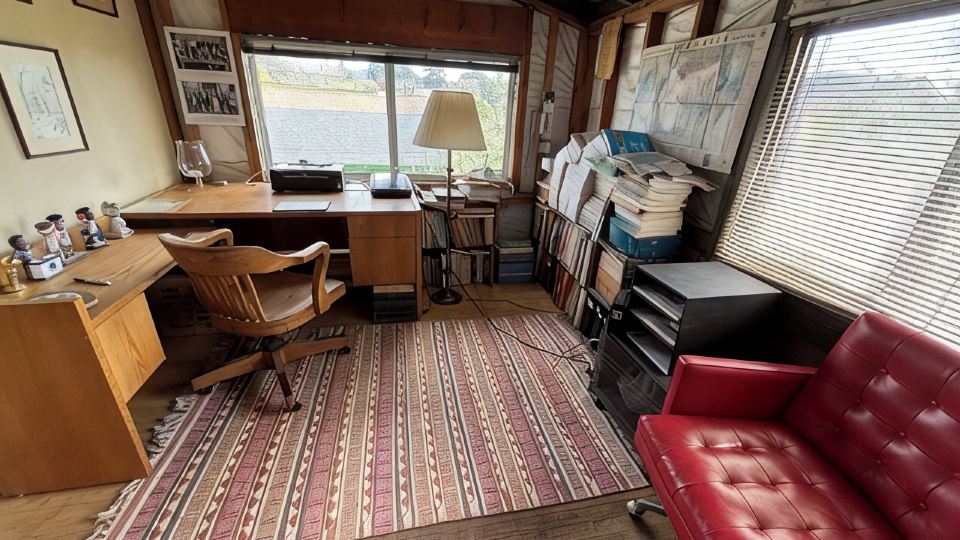 Charming baseball themed 2-story building with cable TV, wi-fi & stereo system.