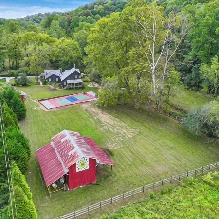 Authentic Cherokee Cabin Farm: Pickleball, Firepit, Swing, Creeks, Grills