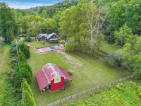 Authentic Cherokee Cabin Farm: Pickleball, Firepit, Swing, Creeks, Grills