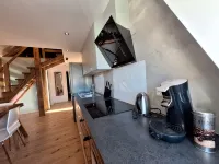 Large central apartment in Bielefeld for up to 8 people.
