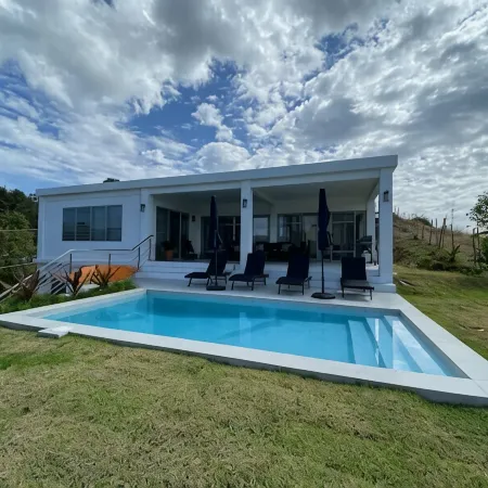 The Ranch At La Joya is a three bedroom modern farm house at Tres Palmas Estates