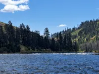 Cozy Middle Fork Cabin.                          Across from Clearwater River - Hytter