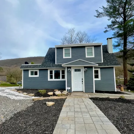 Lake Front Cottage with Fire Pit Terrace