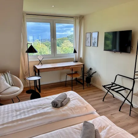 Vacation apartment with lake view in Hattingen - an oasis of well-being in the middle of the Pott!
