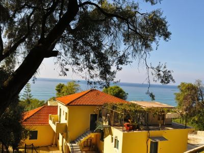 House Angelos D with Sea View and Private Garden - Agios Gordios Beach
