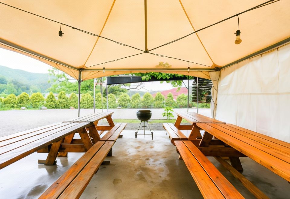 별바라기펜션의 아늑한 내부 또는 정원