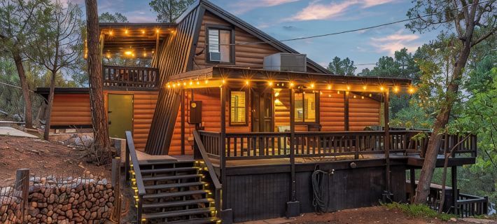 NEW!! Modern, updated 2-bedroom cabin with WiFi, games and views in quaint Pine Отели в г. Пайн