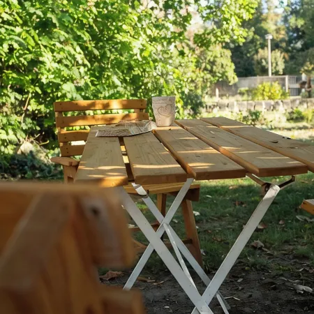 In the Center of Quedlinburg, Quiet and with a View of the Garden and Parking Space
