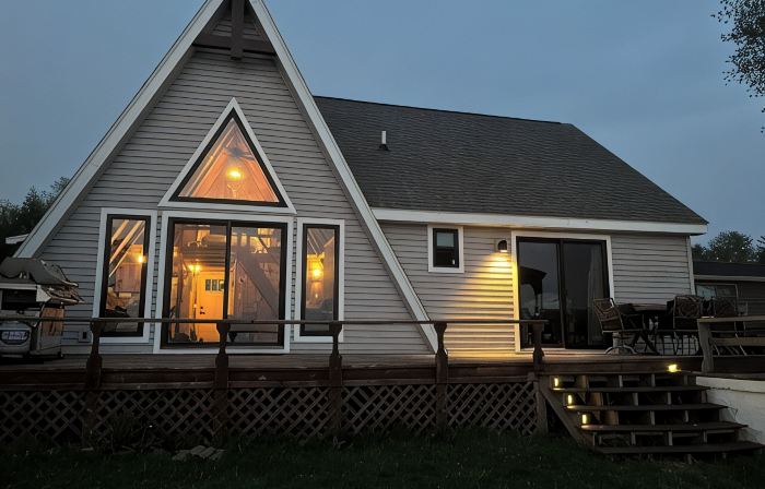 Beautiful lakefront home directly on Hubbard Lake, East Shore