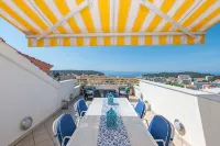 Luxurious penthouse style apartment, panoramic sea and mountain view