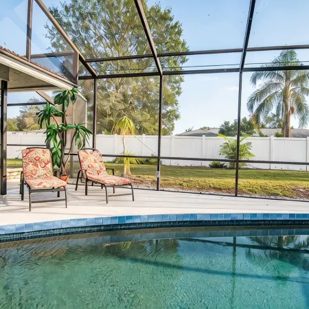4Br Private Pool Home, Screened Lanai, & 3mi to Srq Airport Hotels in Whitfield