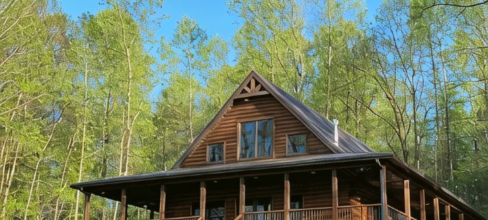Custom Log Cabin in French Lick Hotels in Orange County